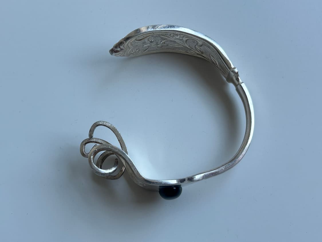 빈티지 오닉스 포크 뱅글 L 상품이미지2