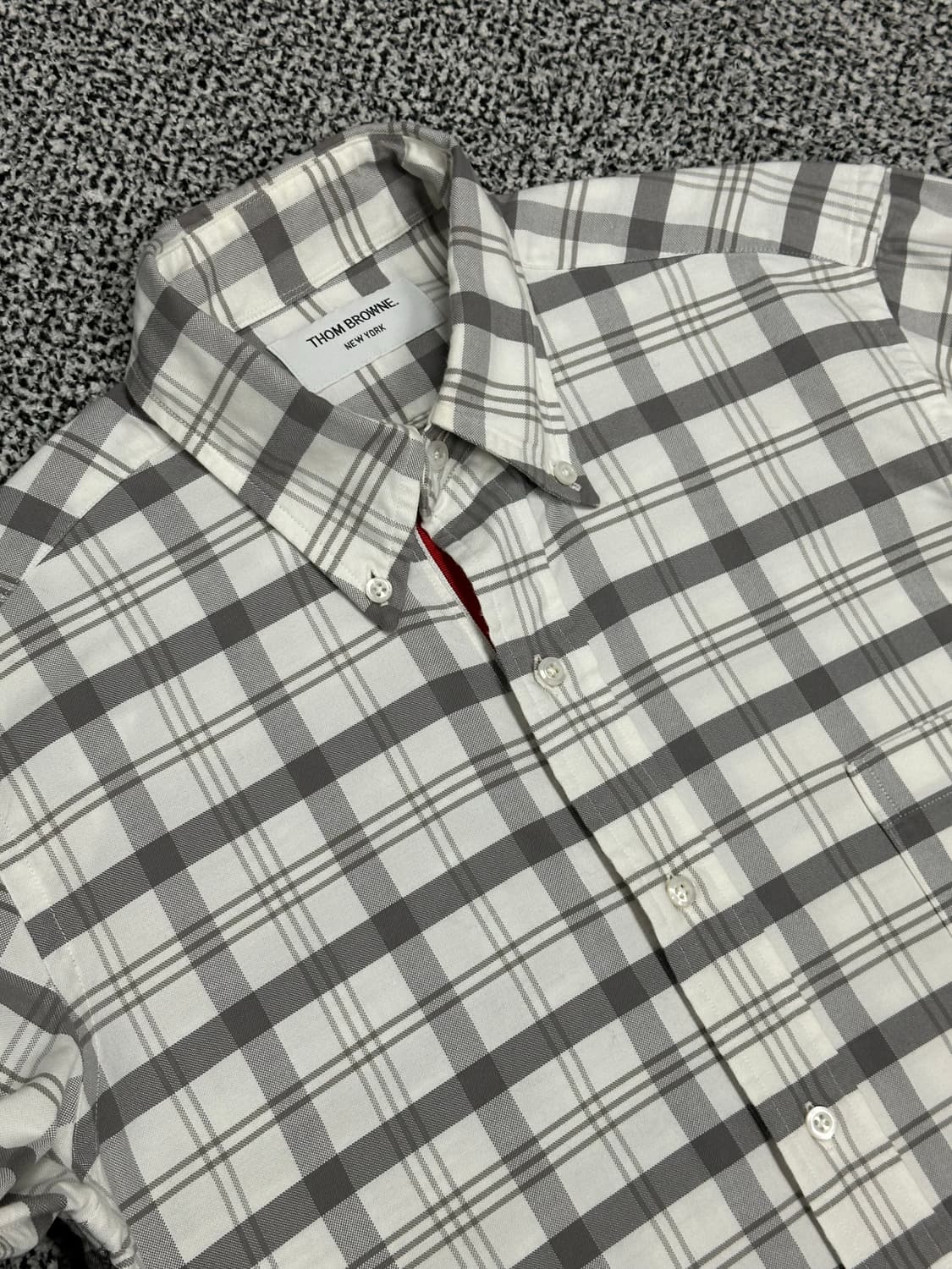 톰브라운 체크 셔츠 상품이미지2