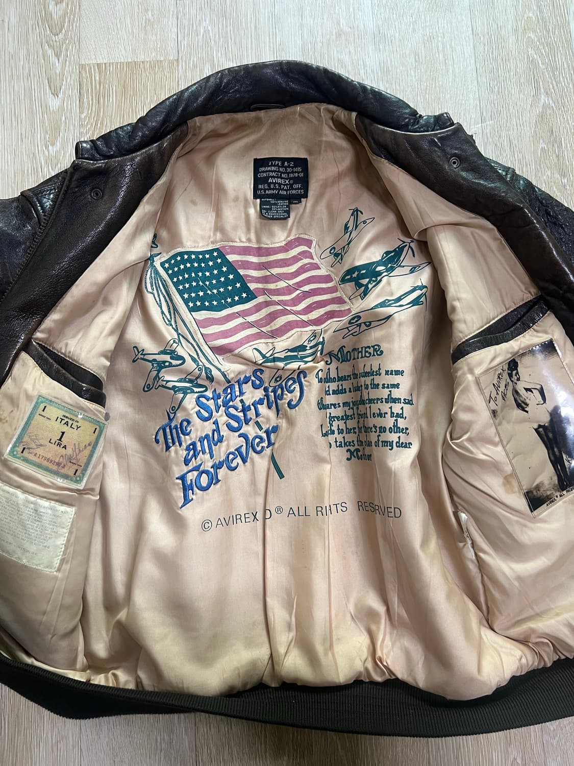 AVIREX A-2 jacket 상품이미지3