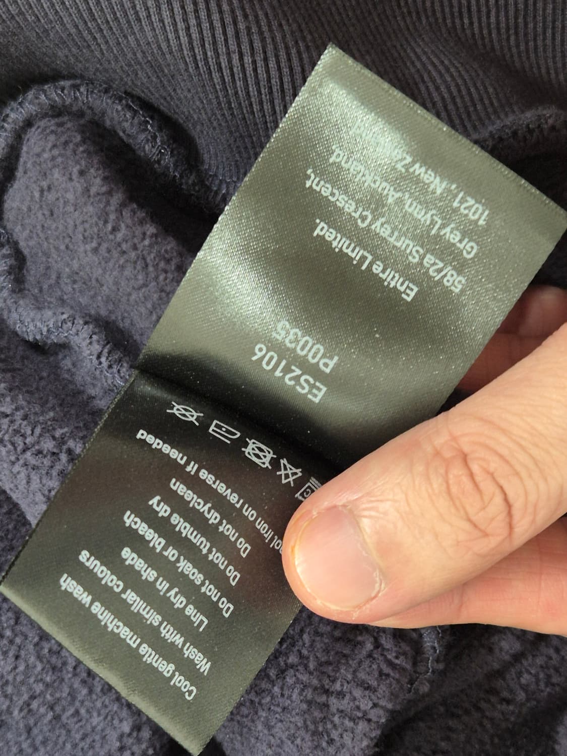 (새상품/XL)엔타이어스튜디오 풀 집 잉크 후드집업 상품이미지5