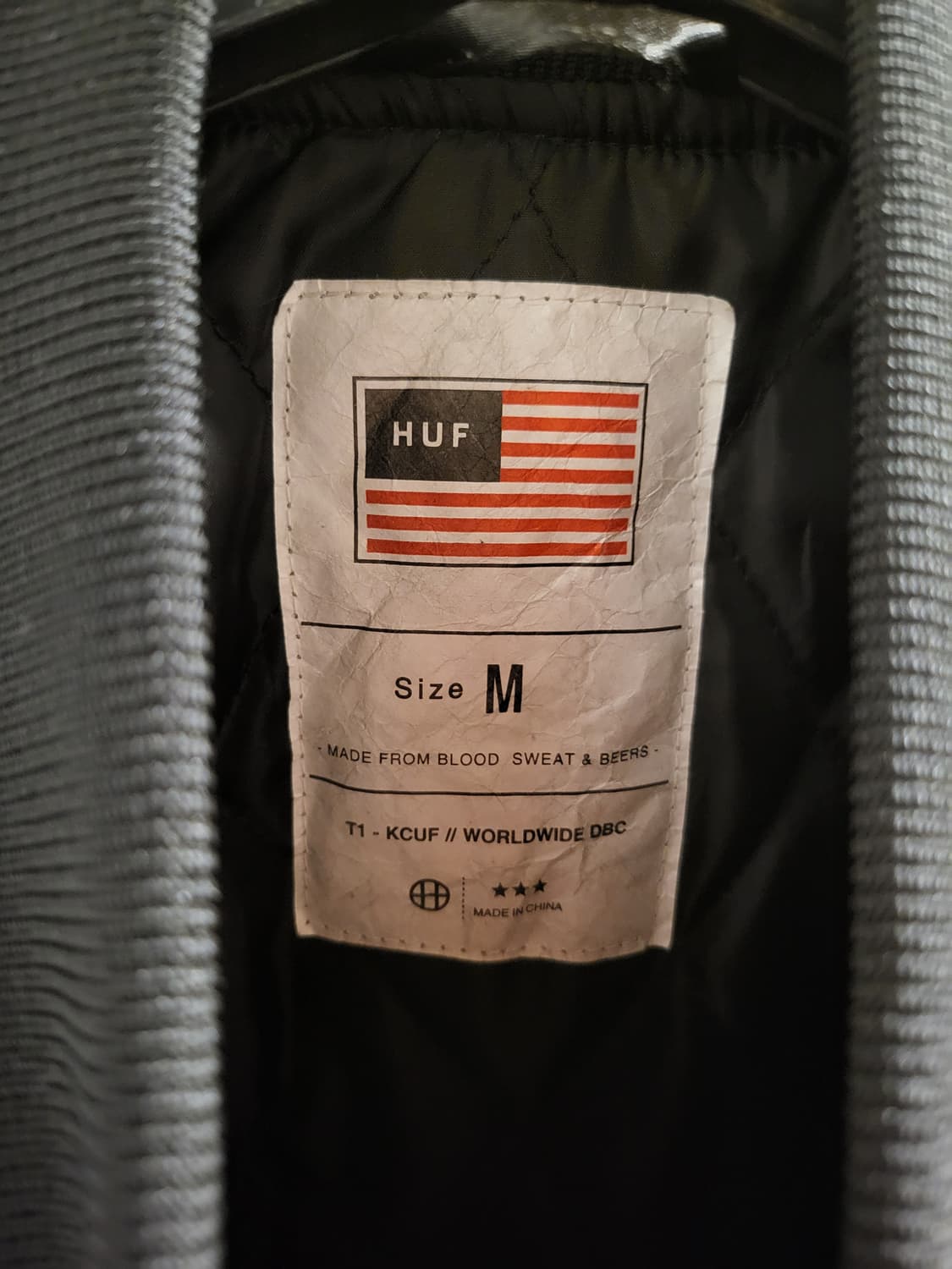 [M]HUF x thrasher 스카쟌 봄버 자켓 상품이미지6