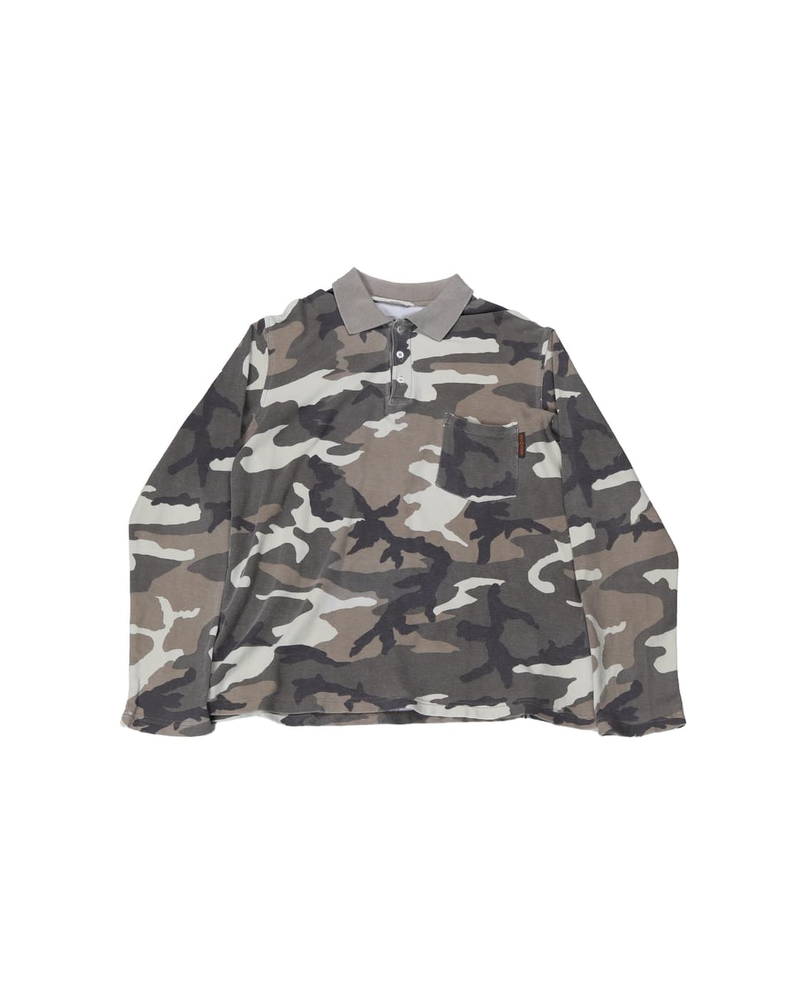 Stüssy 1990s Camo Long Sleeve Polo 상품이미지1