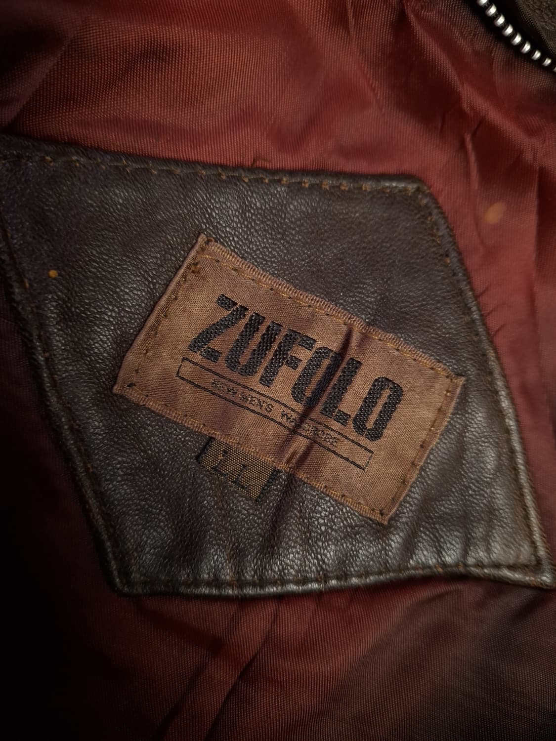 90's 일본판 ZUFLOLO 리얼레더 봄버 자켓 상품이미지2