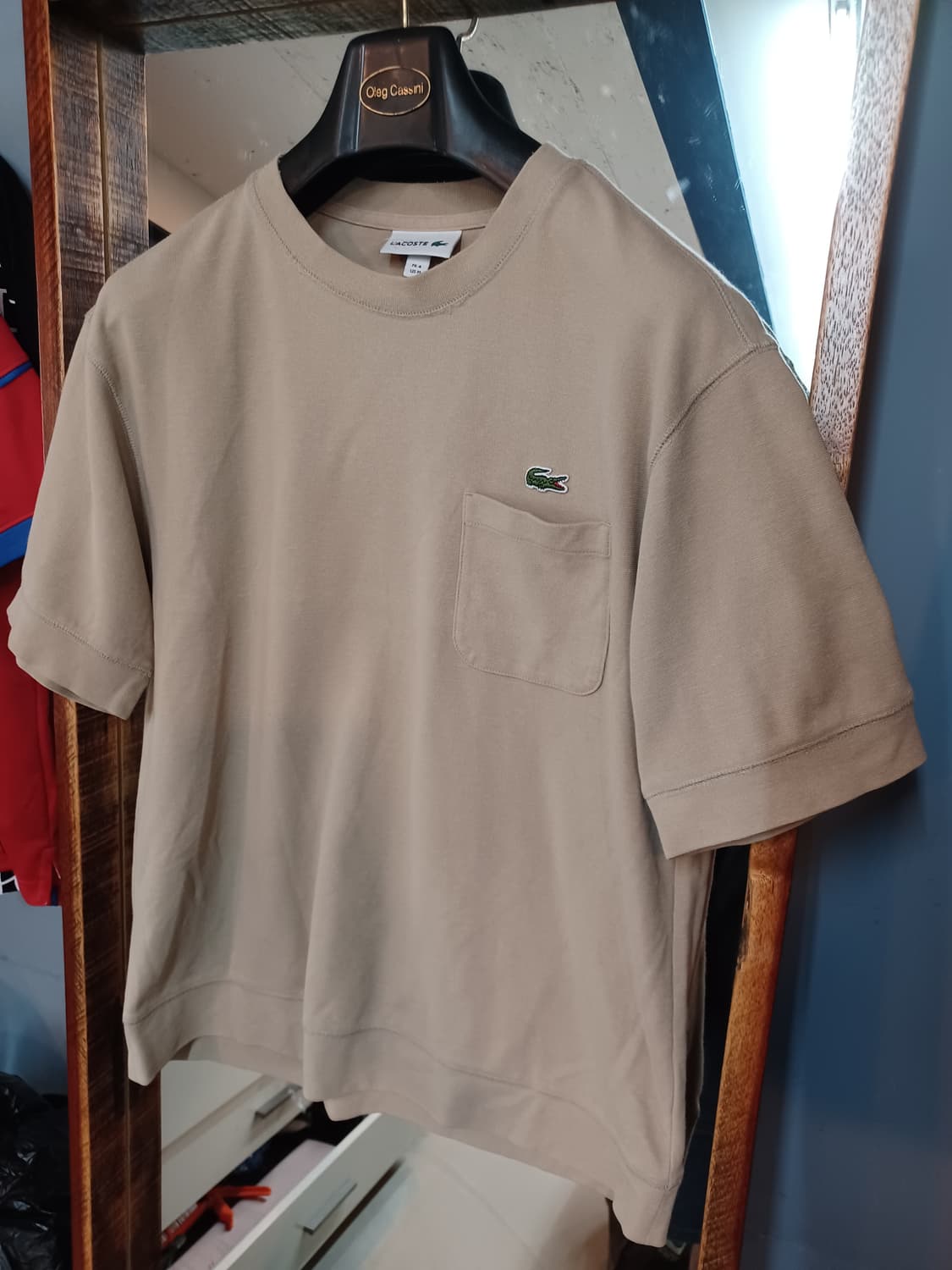 라코스테 코튼 포켓 맨투맨 반팔 m 상품이미지4