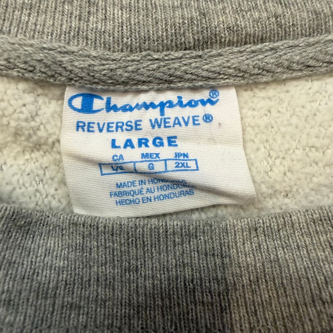 챔피온 리버스위브 그레이 맨투맨 상품이미지2