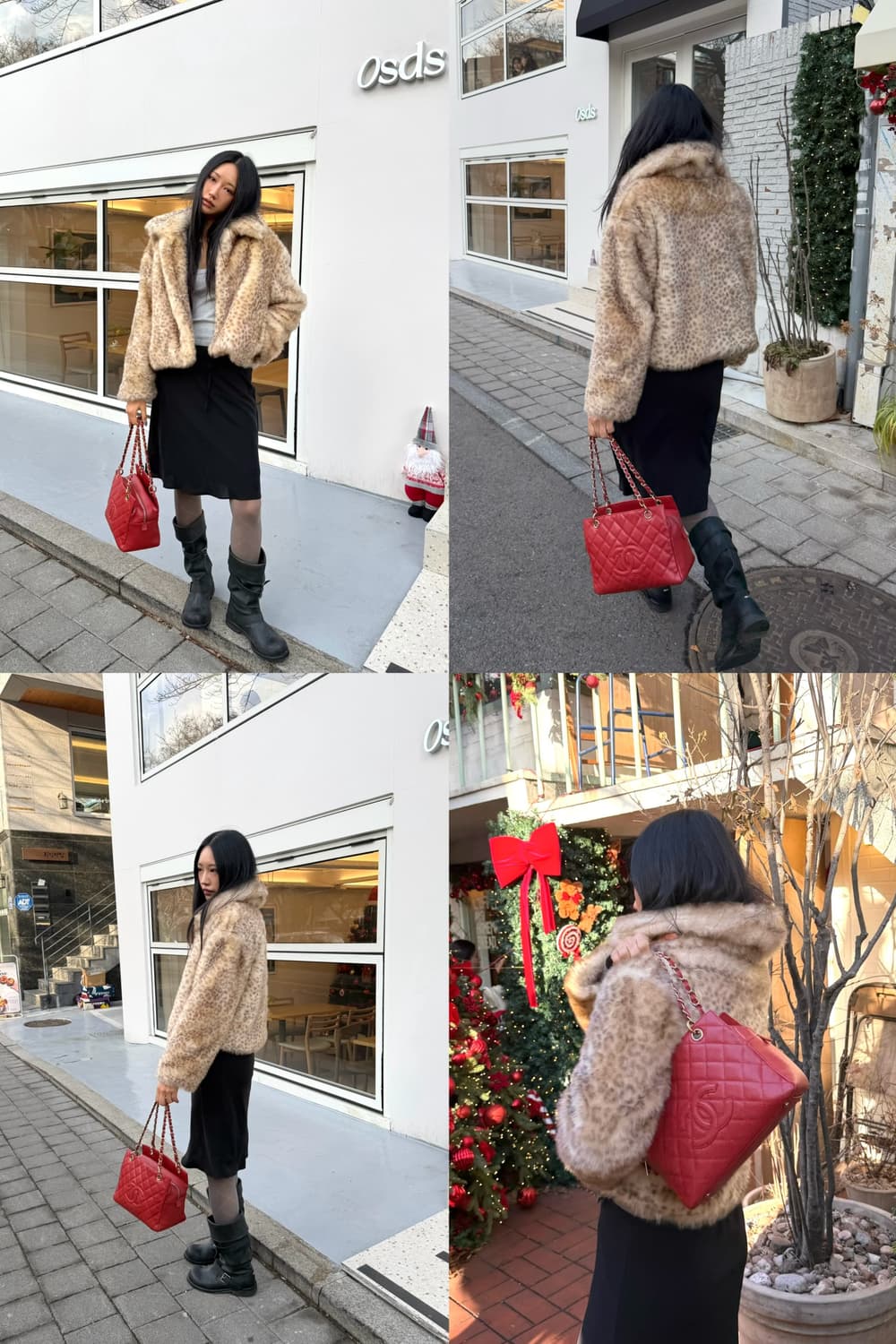 샤넬 정방백 레드 상품이미지2