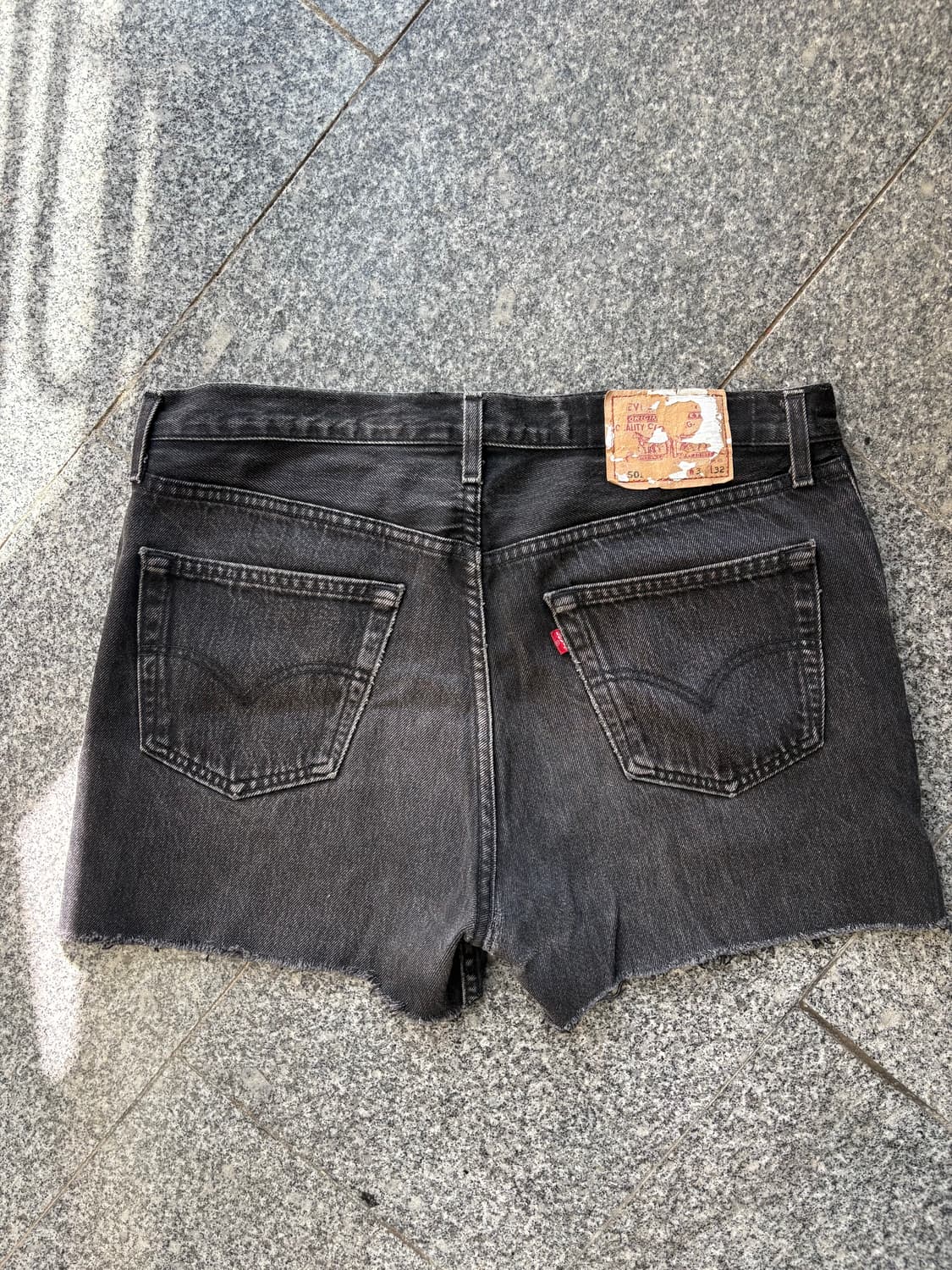 90s Levi's 501 빈티지 리바이스 쇼츠 흑청 반바지 상품이미지1