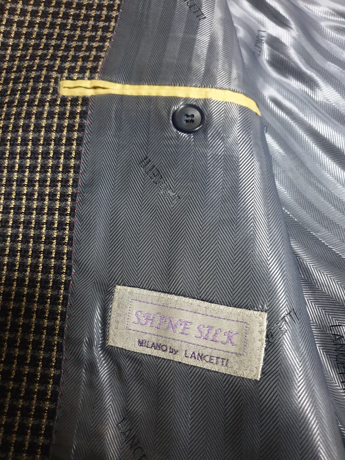 란체티 이태리 깅엄 울 블레이저 (100) 상품이미지4