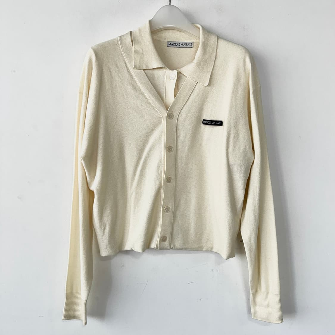 메종마레 25 투웨이 레이어드 가디건 (IVORY) 상품이미지3
