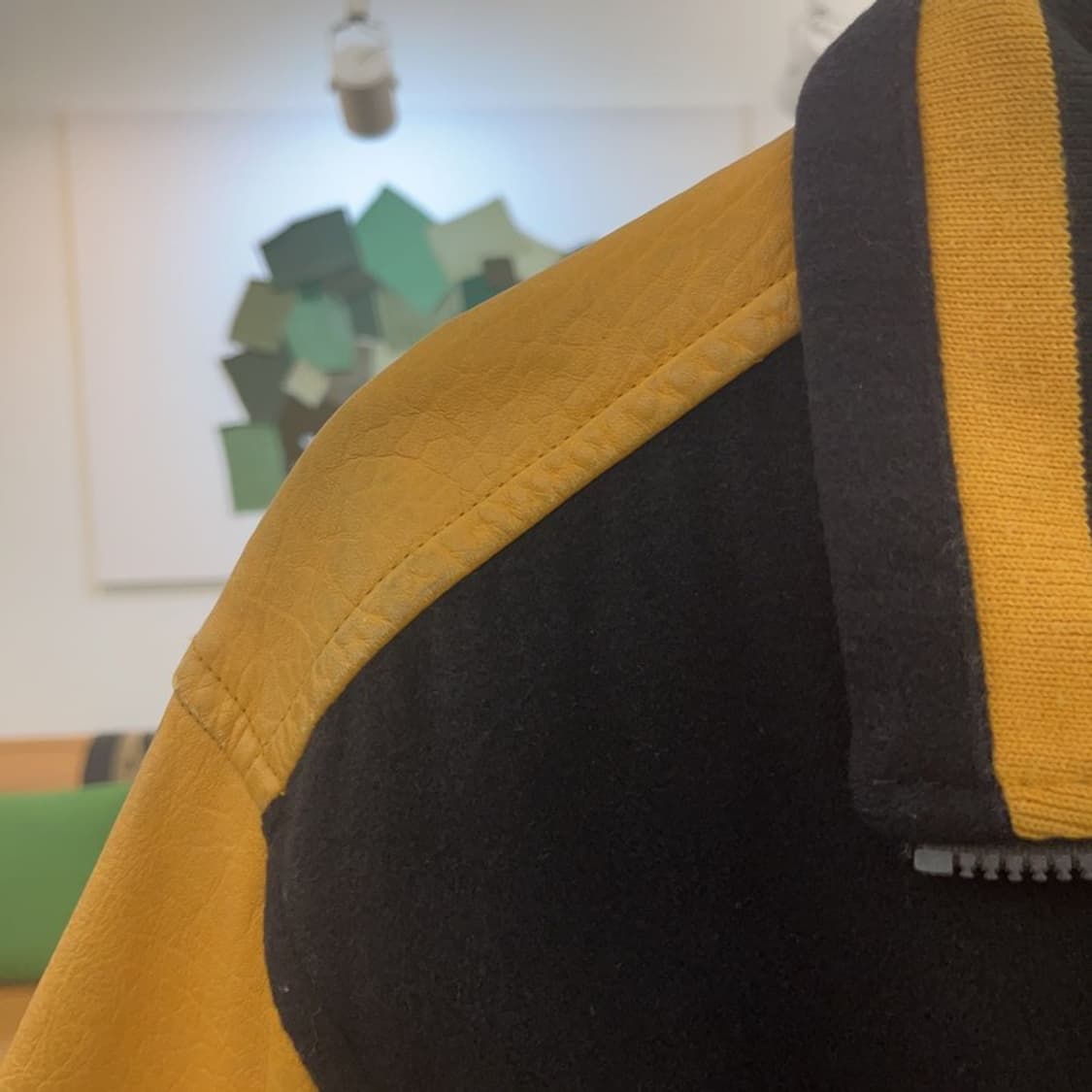 나이키 올드스쿨 레트로 빈티지 소가죽 바시티자켓 100 C07690 상품이미지9