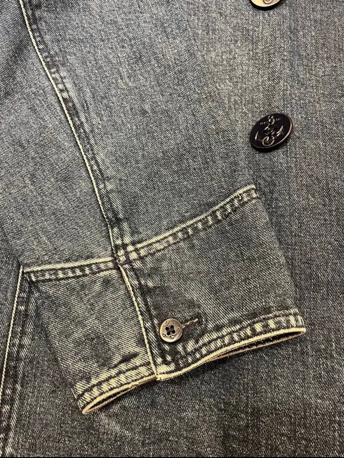 로렌 랄프로렌 데님 피코트 90s 상품이미지5