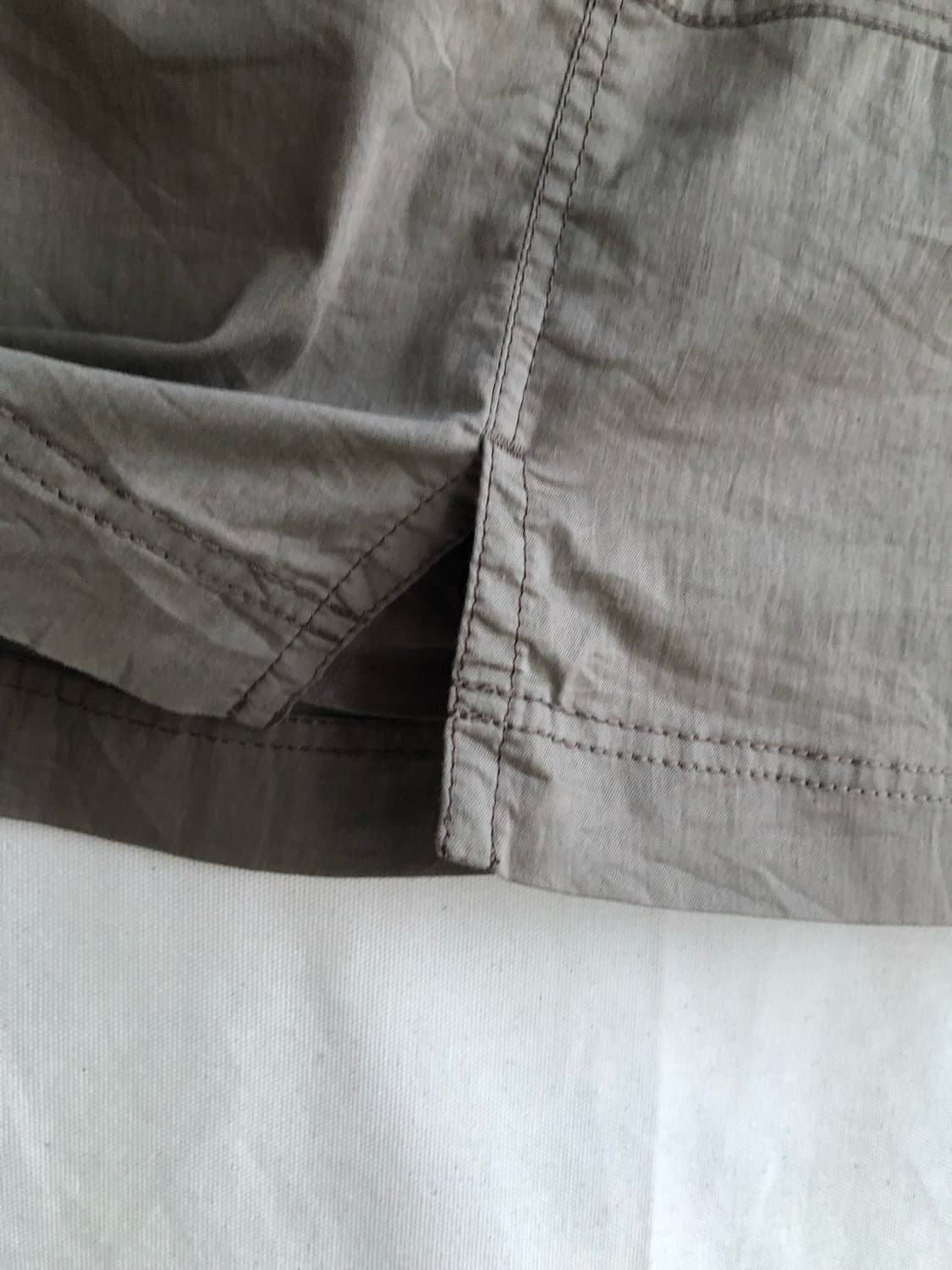 일본 빈티지 카키색 카고 포켓 미디 스커트 여름 치마  상품이미지3