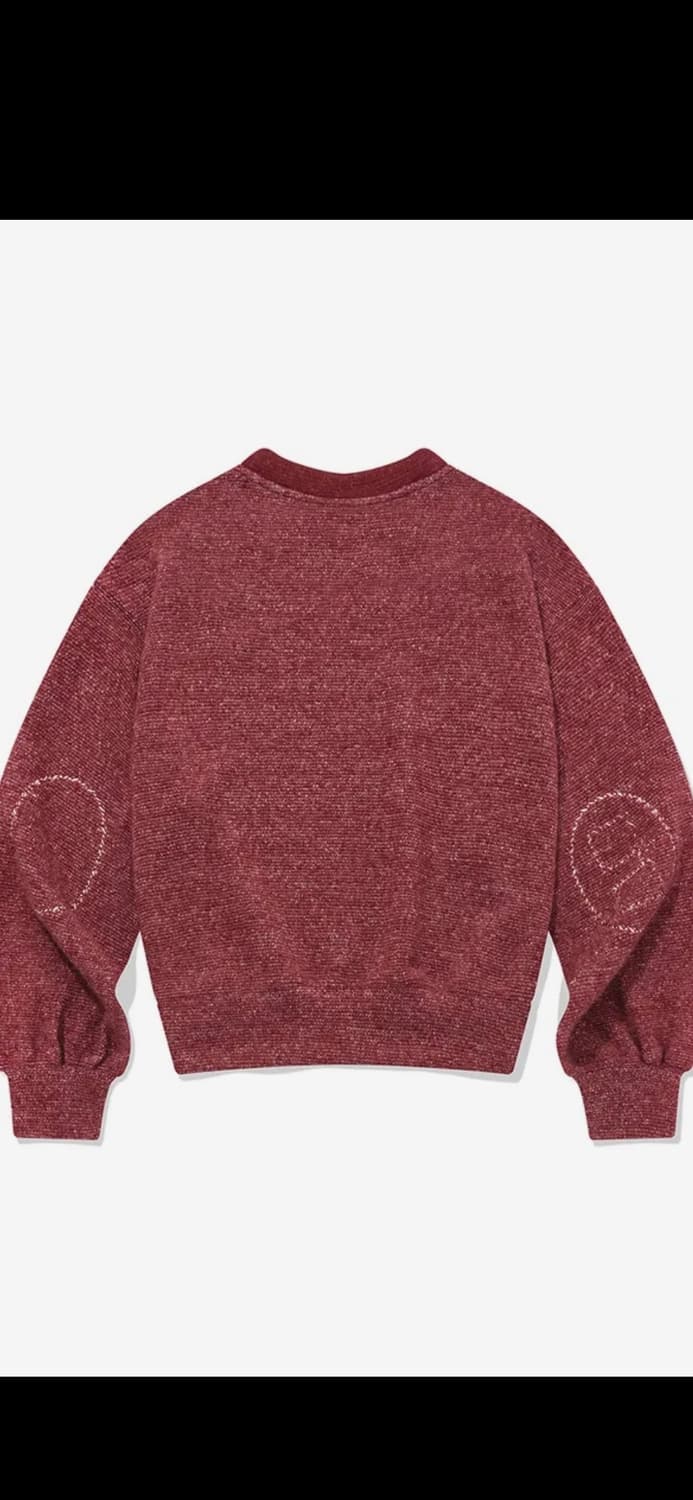 카락터 Intarsia wool blended knit / Red 상품이미지2