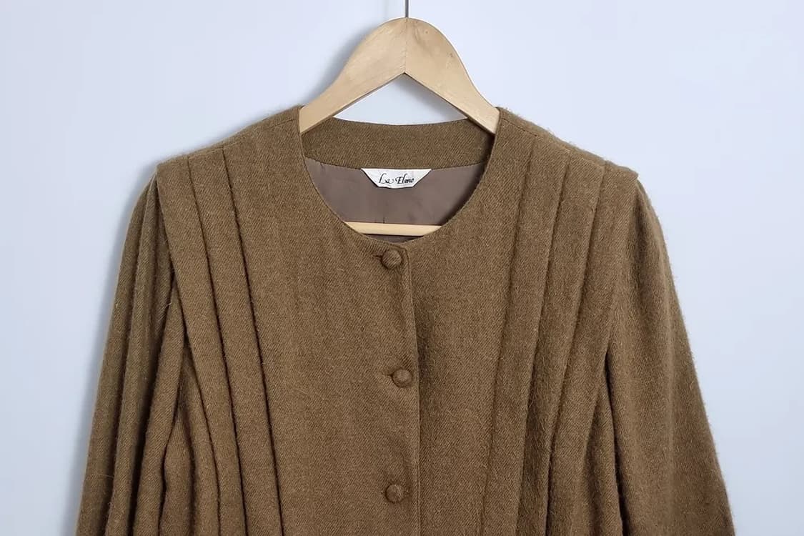 LA ELMO 브라운 레트로 울자켓  상품이미지3