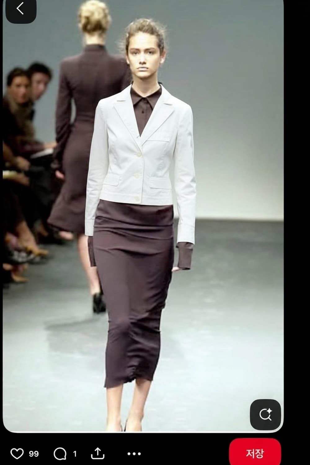 34/ 질샌더 2005 S/S 화이트 코튼 자켓 상품이미지1