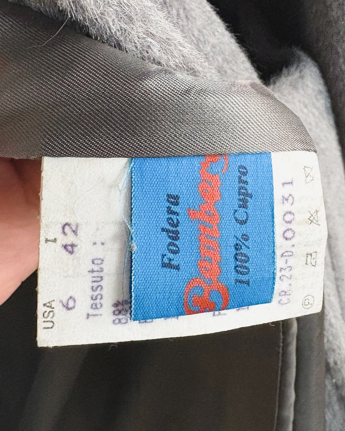 cinzia rocca 후드 넥 스트랩 캐시미어 롱코트 상품이미지10