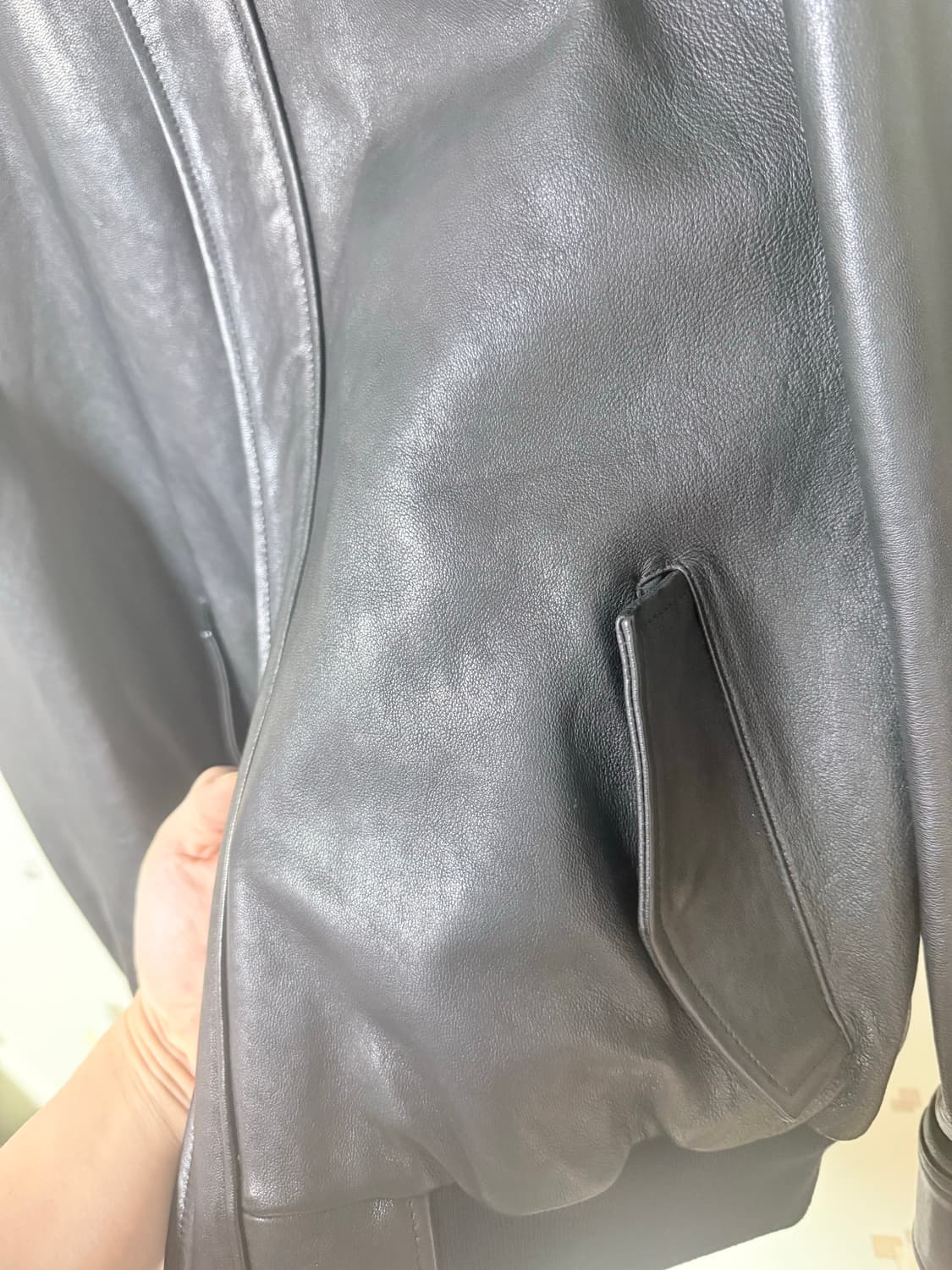 브라운 야드 레더 블루종 상품이미지6