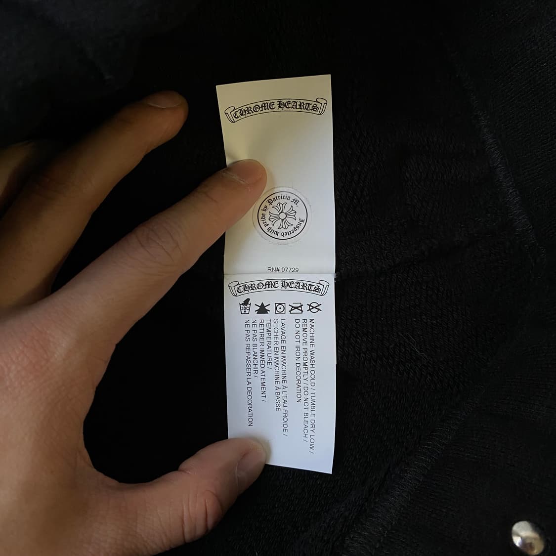 [M] 크롬하츠 CH 로고 자수 스웨트 쇼츠 팬츠 반바지 블랙 상품이미지7