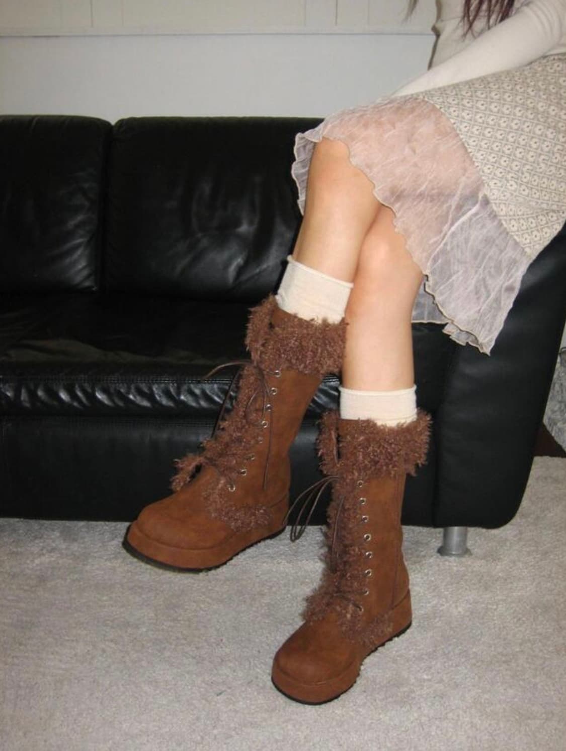 루루서울 Puffy Fur Boots (Brown) 240 상품이미지2