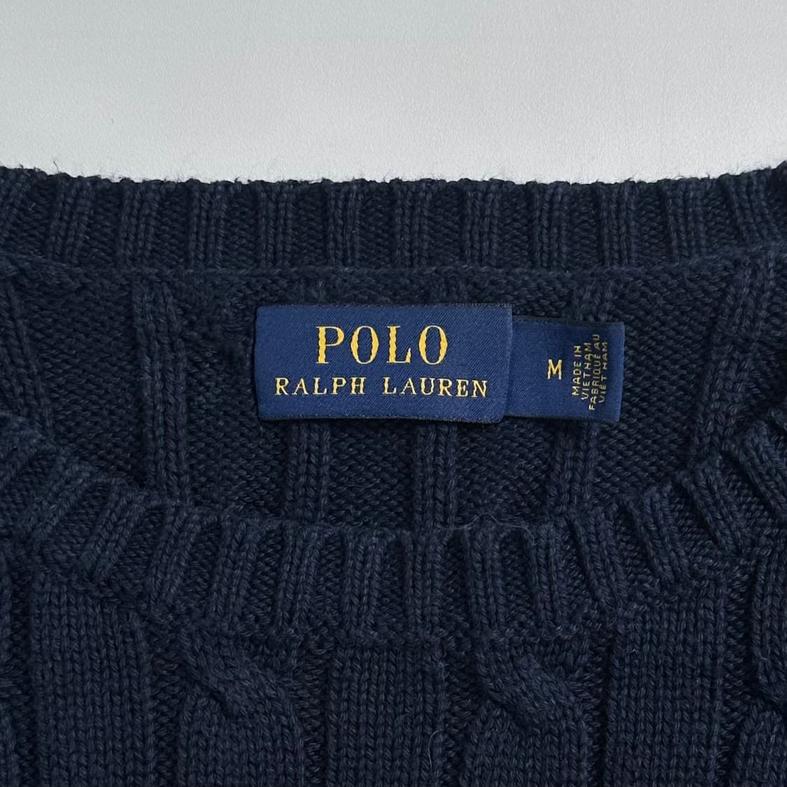 폴로 랄프로렌 네이비 케이블 니트 상품이미지5