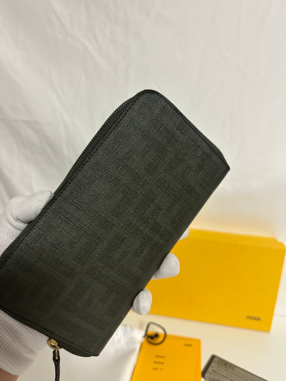 펜디 자카드 지퍼장지갑 올리브 (OS) 상품이미지3