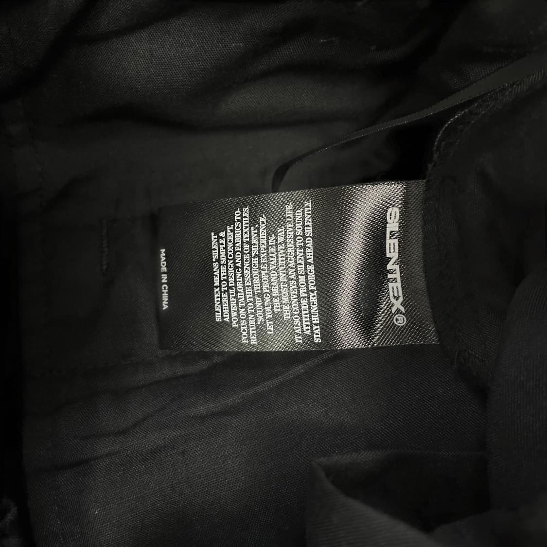 Silentex 와이드 슬랙스 카고 팬츠 블랙 상품이미지5