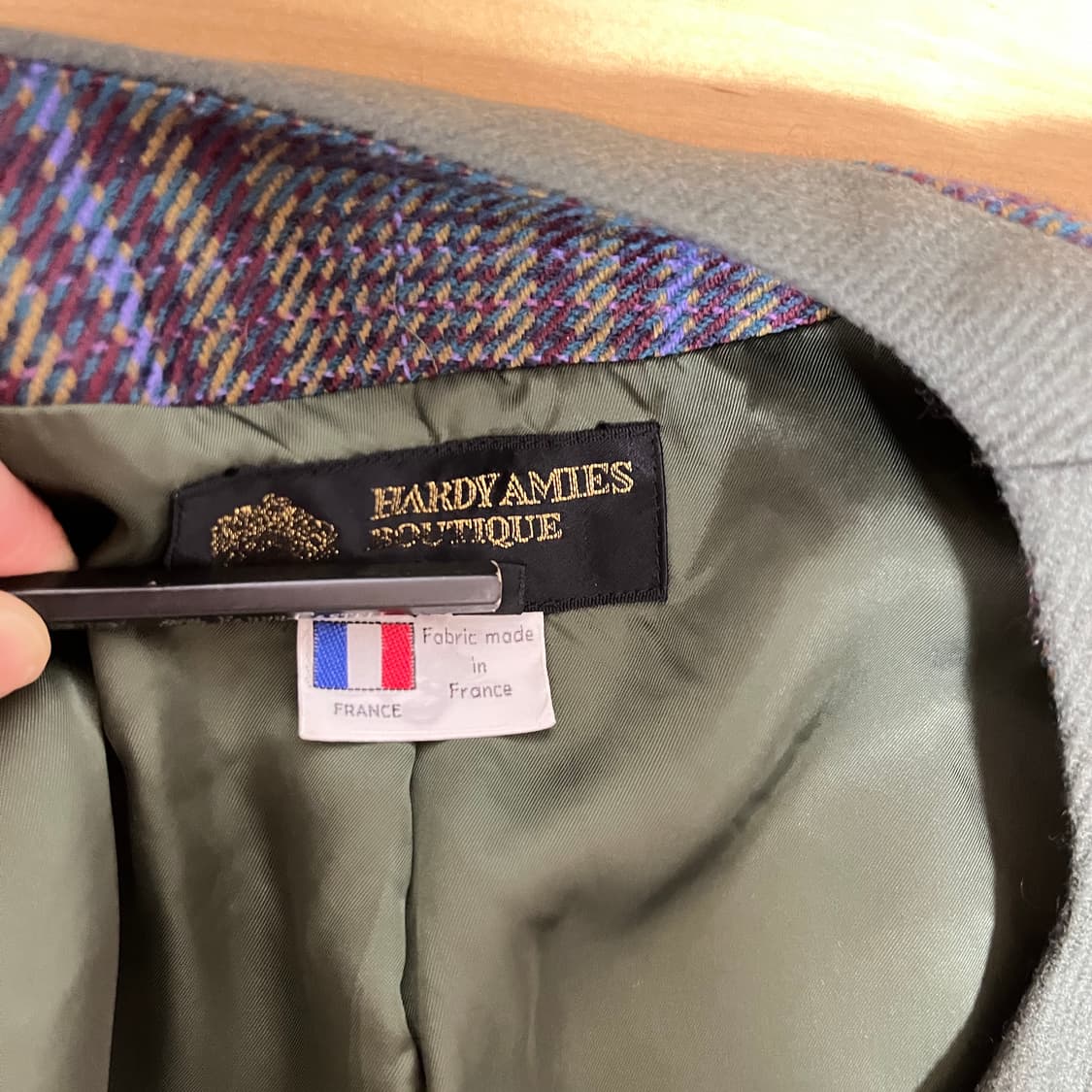 HARDY AMIES 울 100% 자켓 MADE in FRANCE 상품이미지8