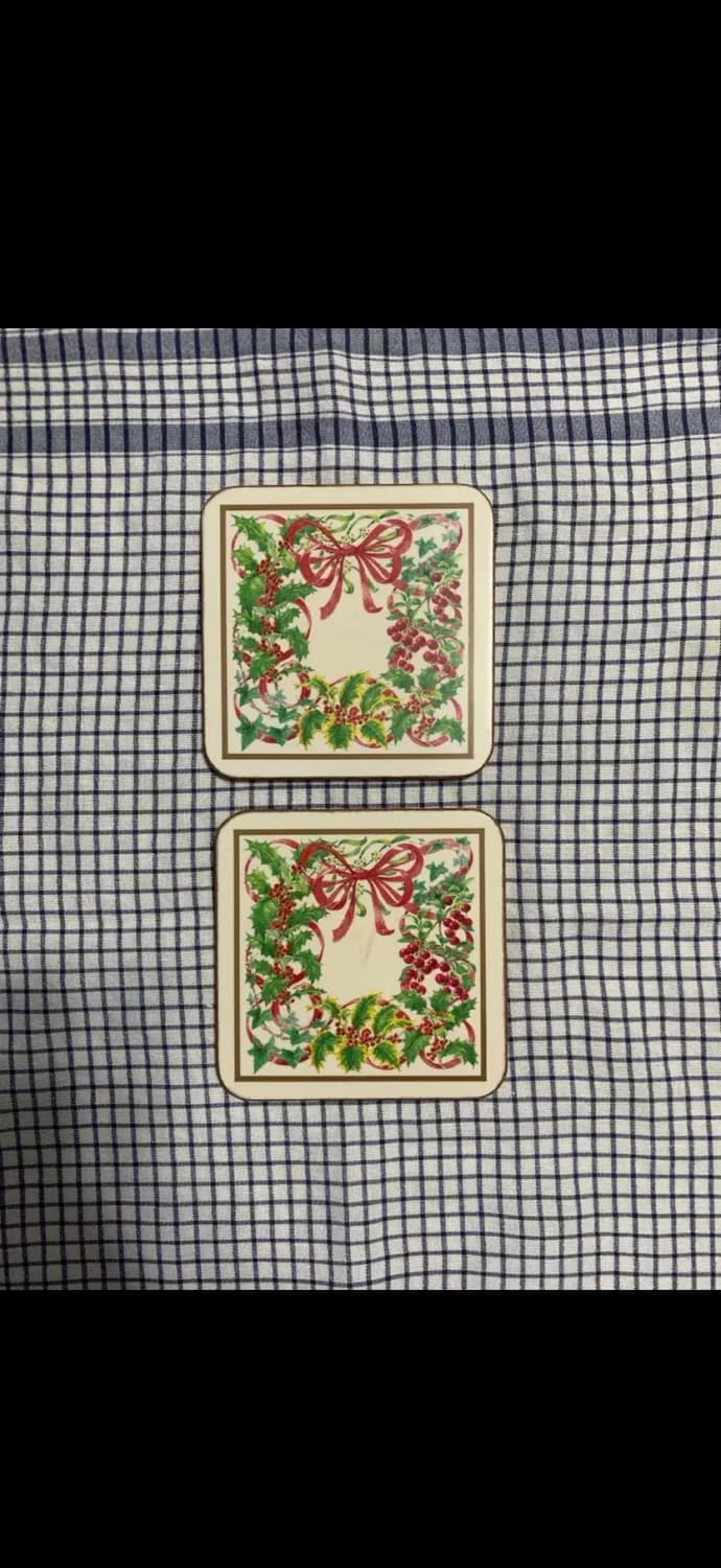 빈티지 티코스터 2개 상품이미지2