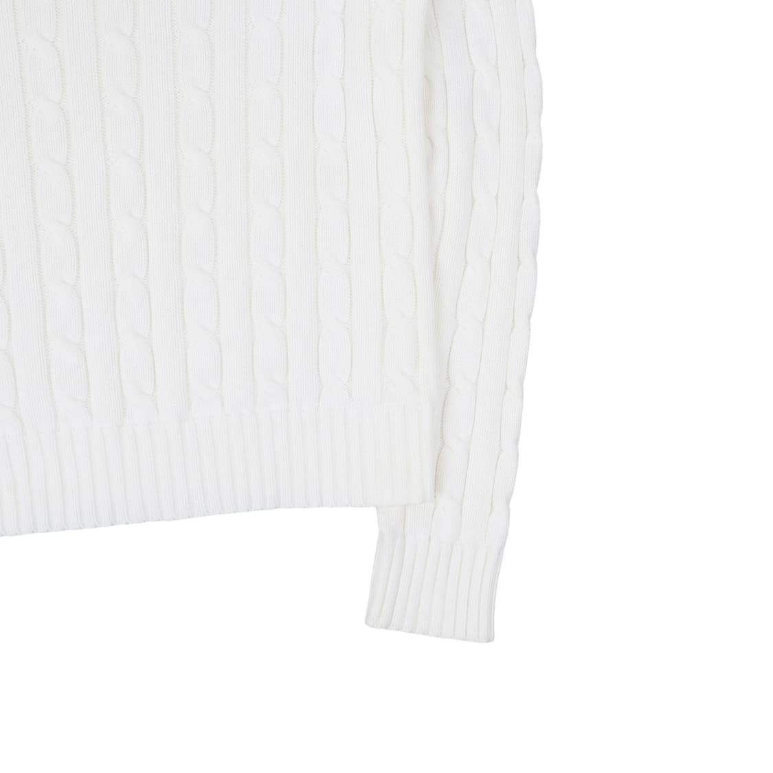 폴로 랄프로렌 화이트 케이블 브이넥 니트 상품이미지7