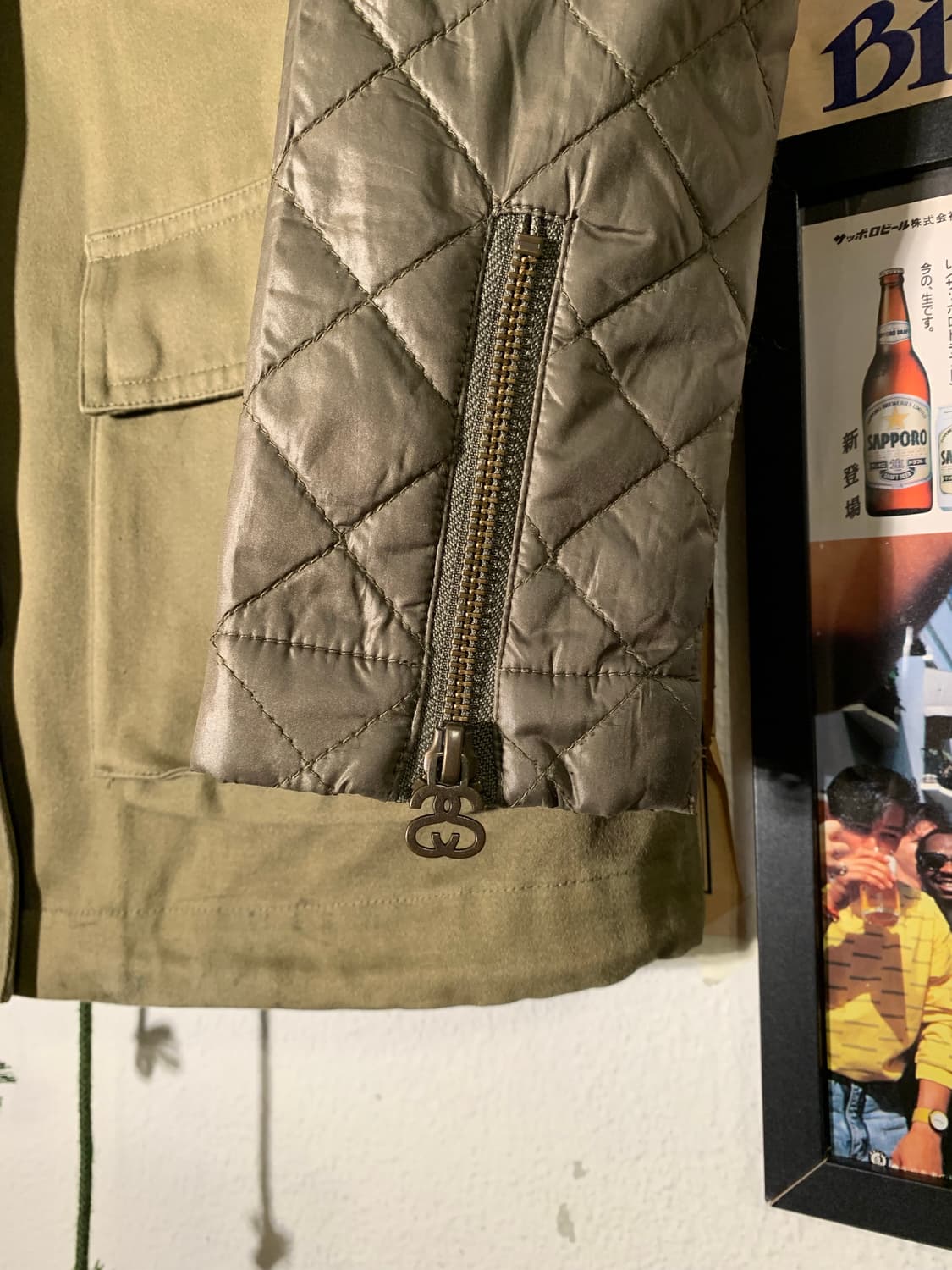 스투시 s link 지퍼 m65 자켓 + 퀼팅 베스트 상품이미지4