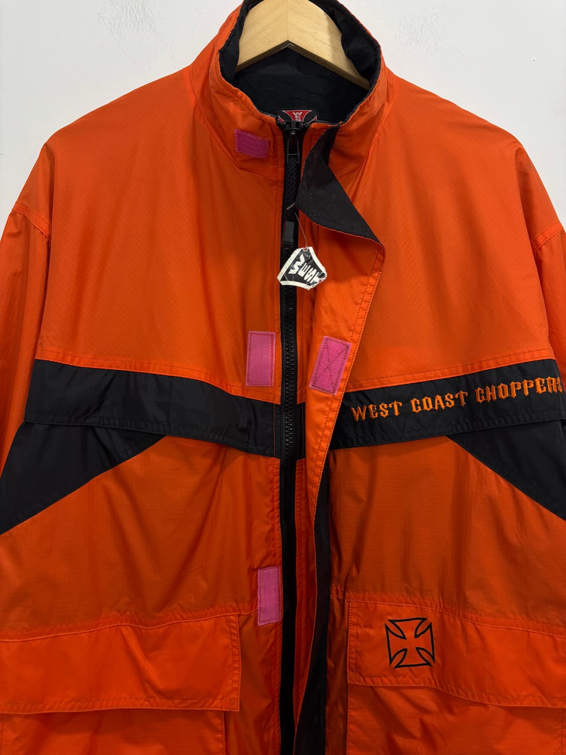 West Coast Choppers 오렌지 바람막이 라이딩 자켓 상품이미지7