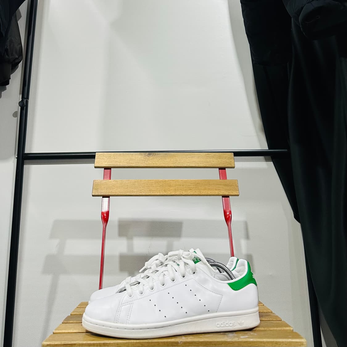 270) 아디다스 운동화 남성 남자 신발 스탠스미스 화이트 그린 상품이미지3