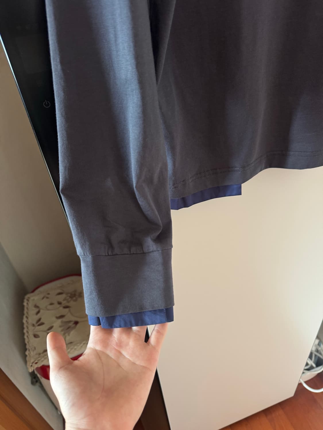 기마구아스 LUIS LS POLO 그레이 네이비 M 상품이미지4