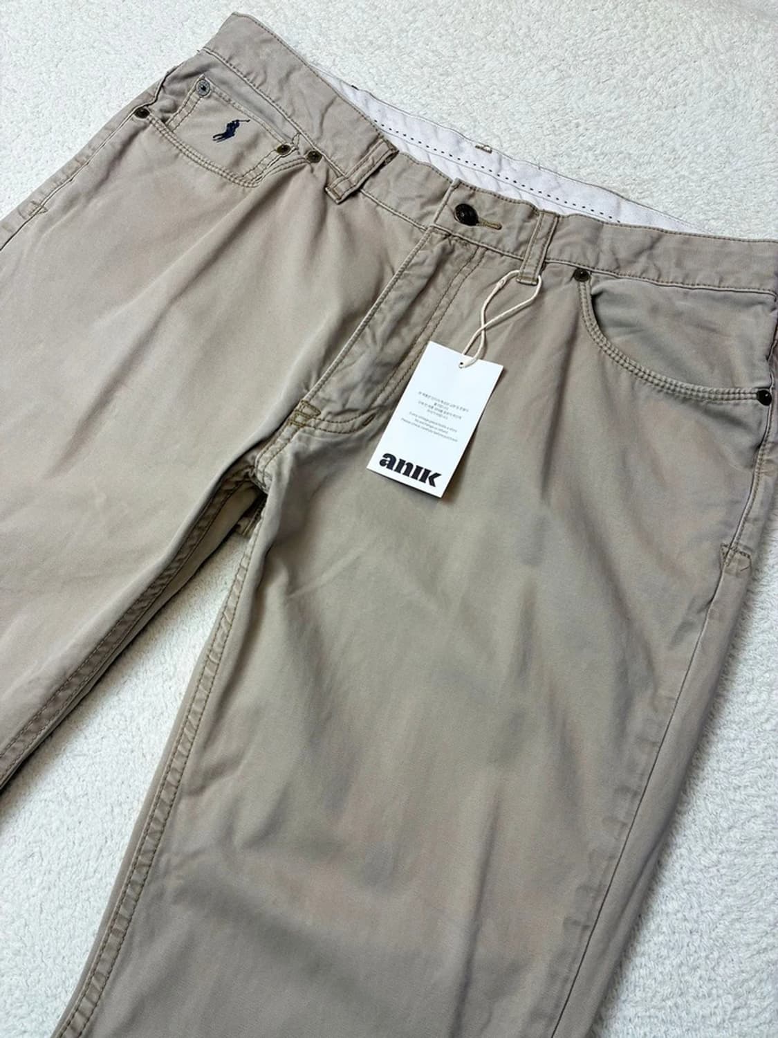 폴로 랄프로렌 가죽패치 스트레이트 치노 팬츠 PN6028 상품이미지2