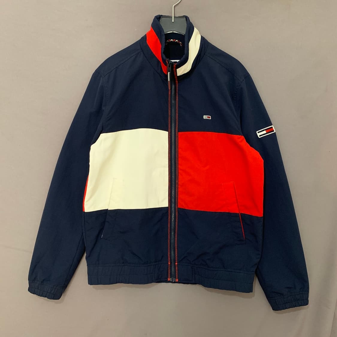 M 타미힐피거 진스 빅 로고 올드스쿨 블루종 바람막이 자켓 상품이미지2