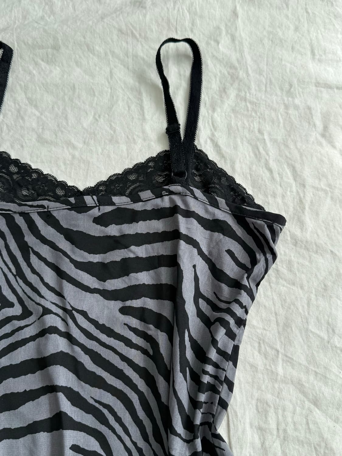 갸루 펑크 호피 슬리브리스 상품이미지5