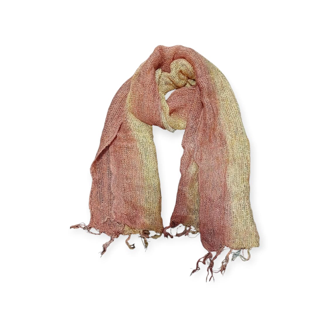 모리걸  오픈 위브 감귤 투톤 스카프 상품이미지1