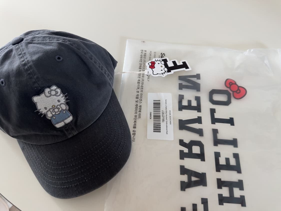 파르벵 x 키티 워시드 볼캡 (미착용새상품) 상품이미지1