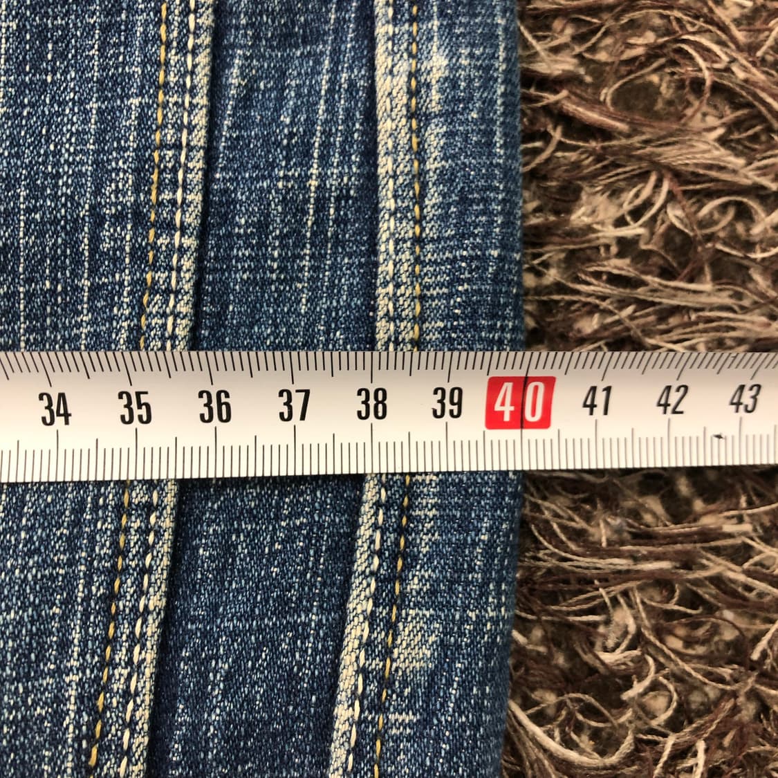 36 플래티넘 후부 00s 올드스쿨 힙합 배기진 데님 팬츠 상품이미지8