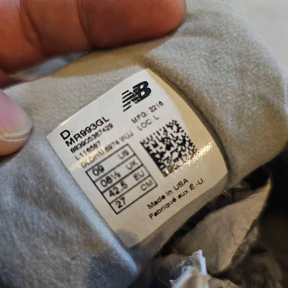 270 뉴발란스 993 회색 상품이미지5