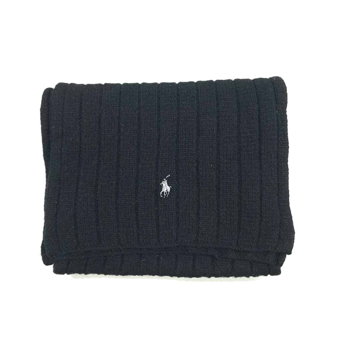 MX118 폴로 랄프로렌 블랙 빅리브드 램스울 니트 목도리 머플러 상품이미지7