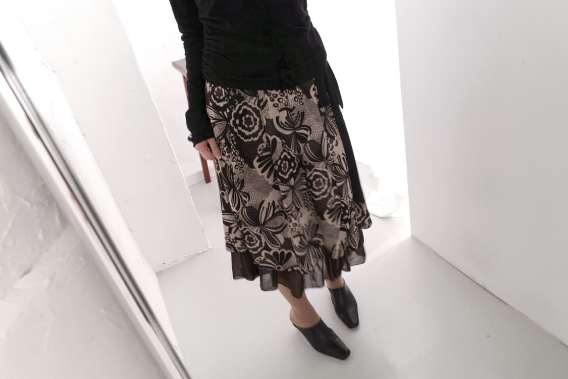 flower ribbon skirt 상품이미지5