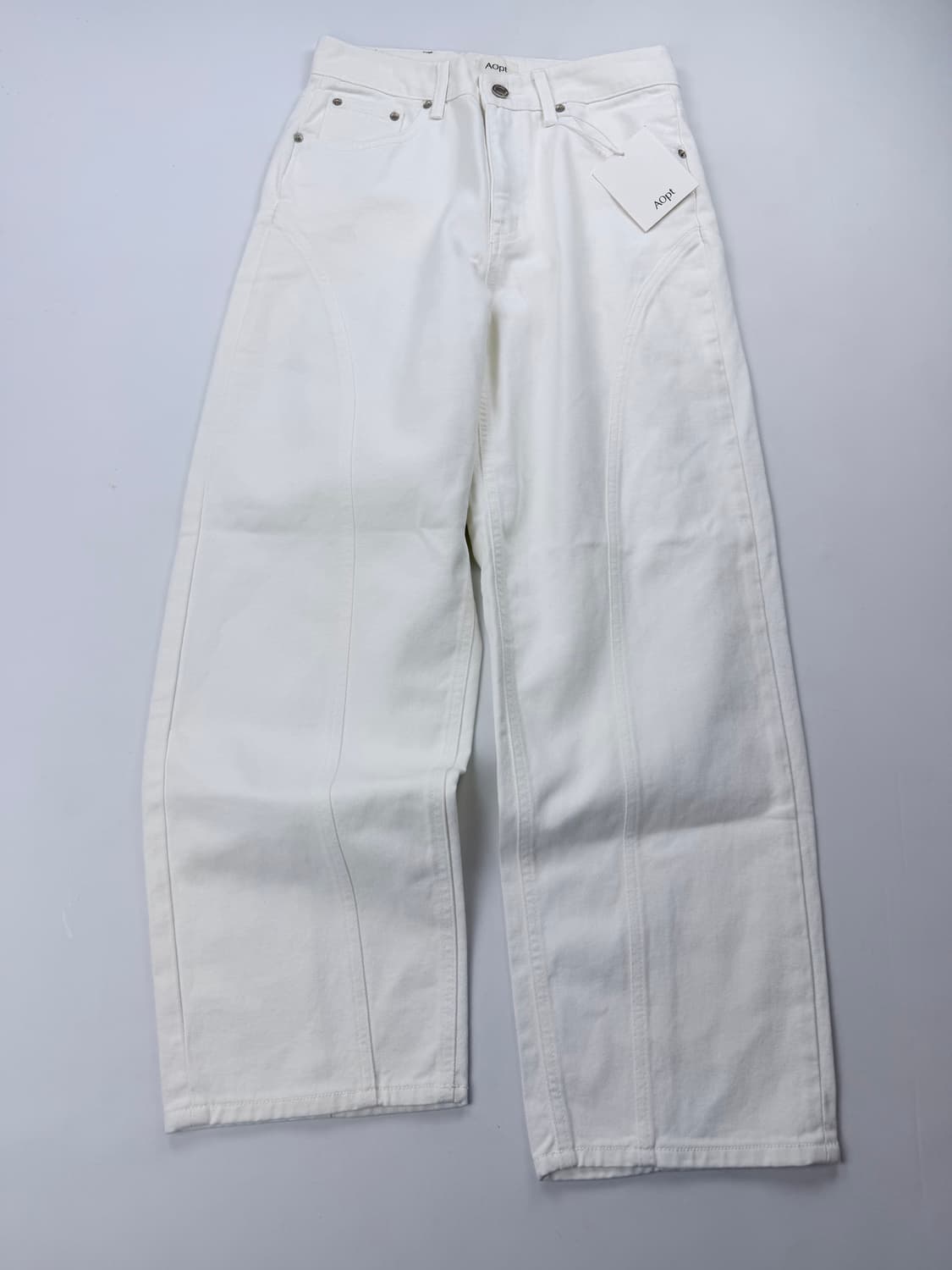 Aopt 아옵트 화이트 데님팬츠 상품이미지1