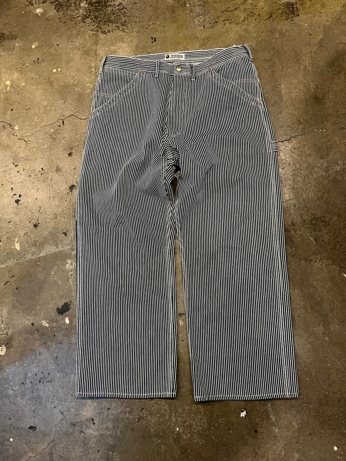 Bape Carpenter Stipe Denim Pants ⭐️Rare 상품이미지5