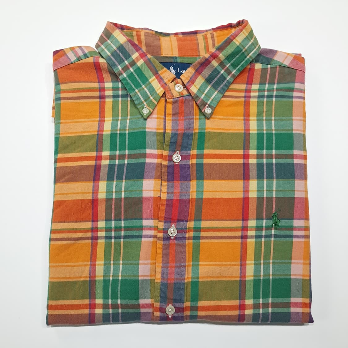 CK138 2XL 폴로 00s 트로피컬 매드라스 체크 셔츠 남방 상품이미지7