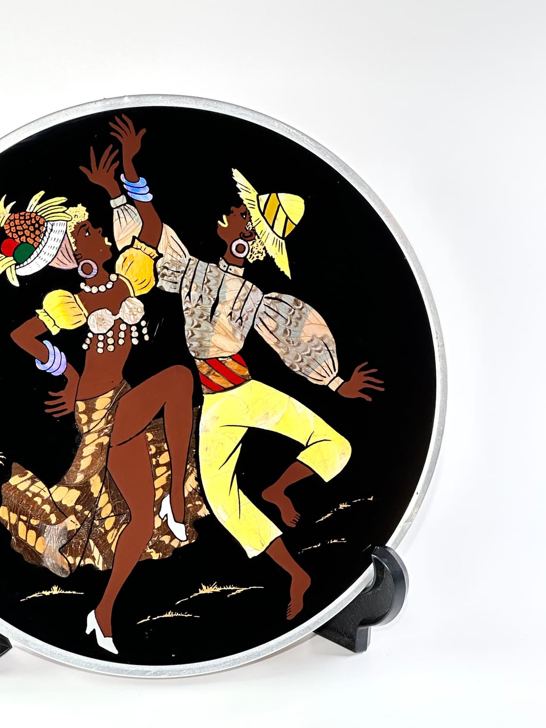 브라질 빈티지 삼바 커플 버터플라이윙 모자이크 아트 액자 상품이미지3