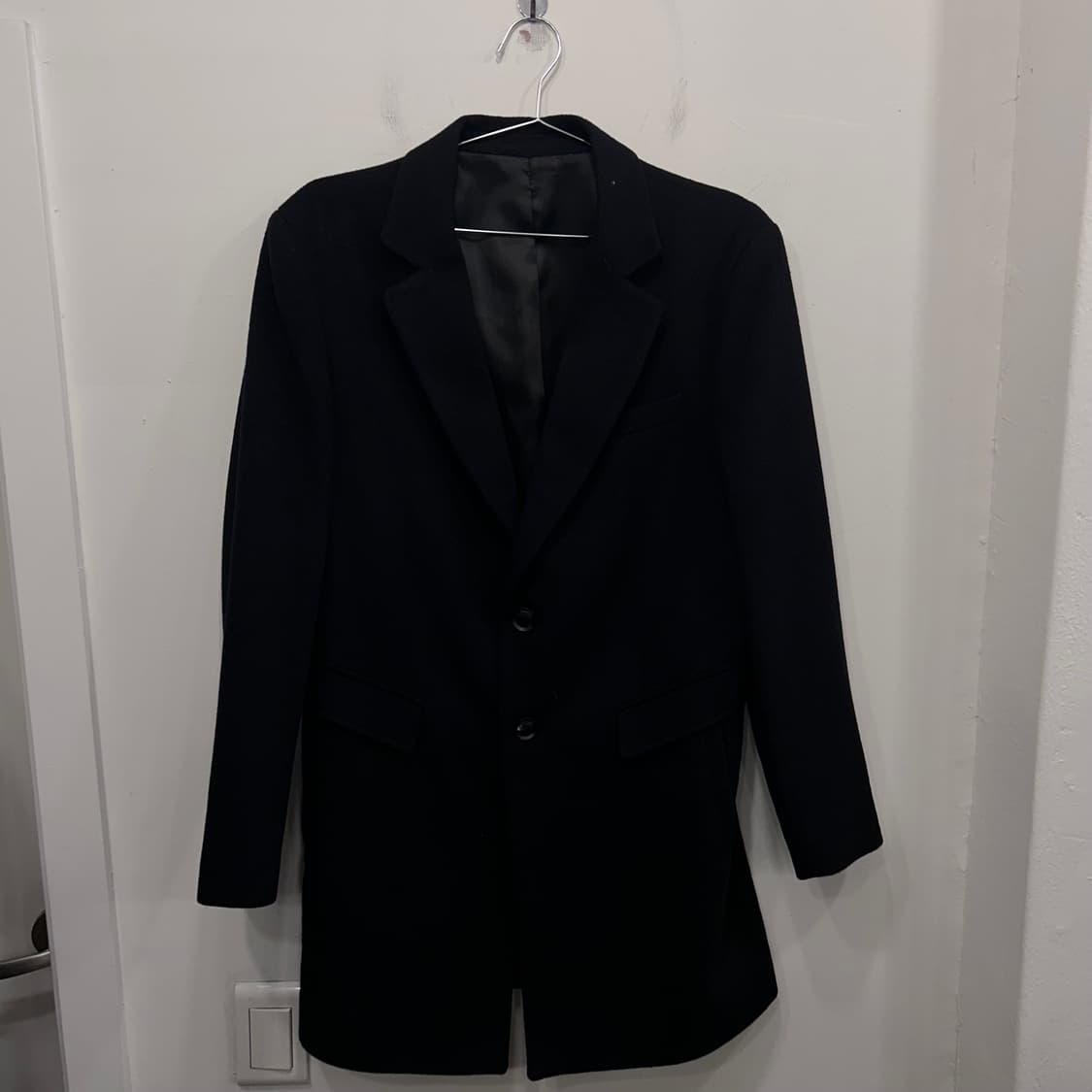 버튼 옴므 케시미어블랜드 클래식 투버튼 롱코트 상품이미지2