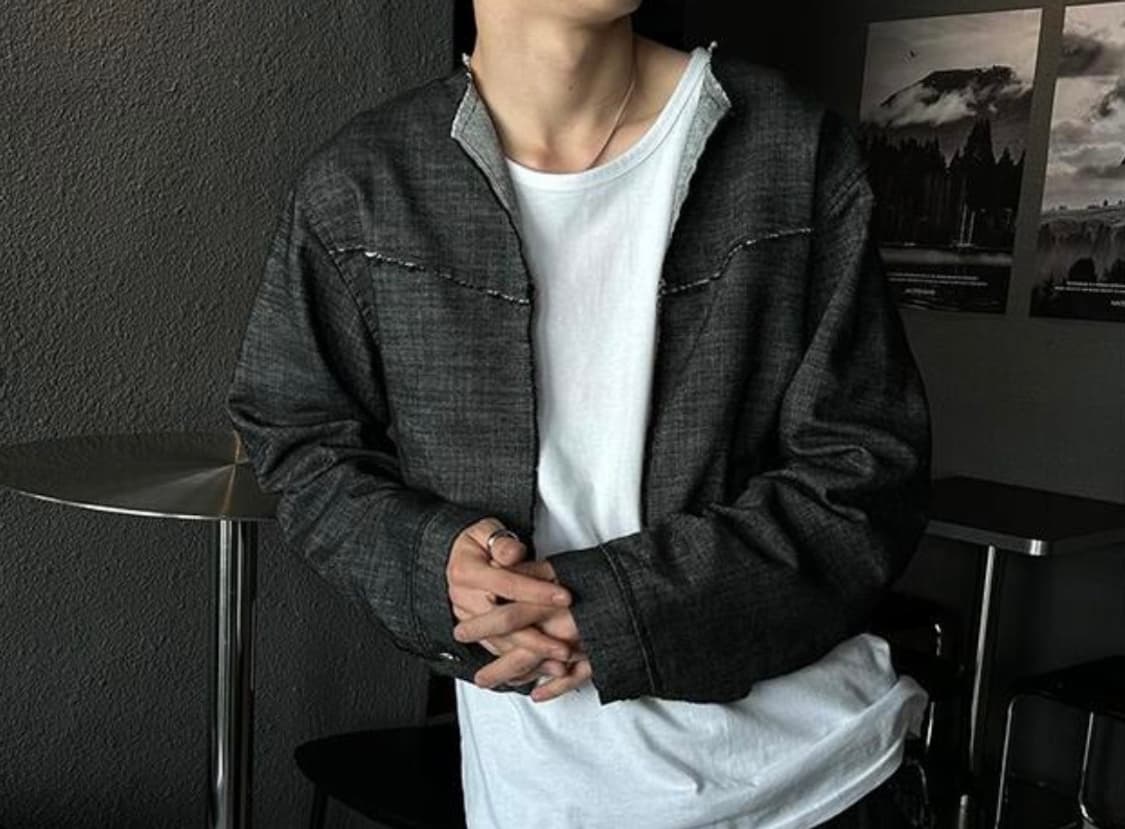 Linen cutting crop jacket 상품이미지3