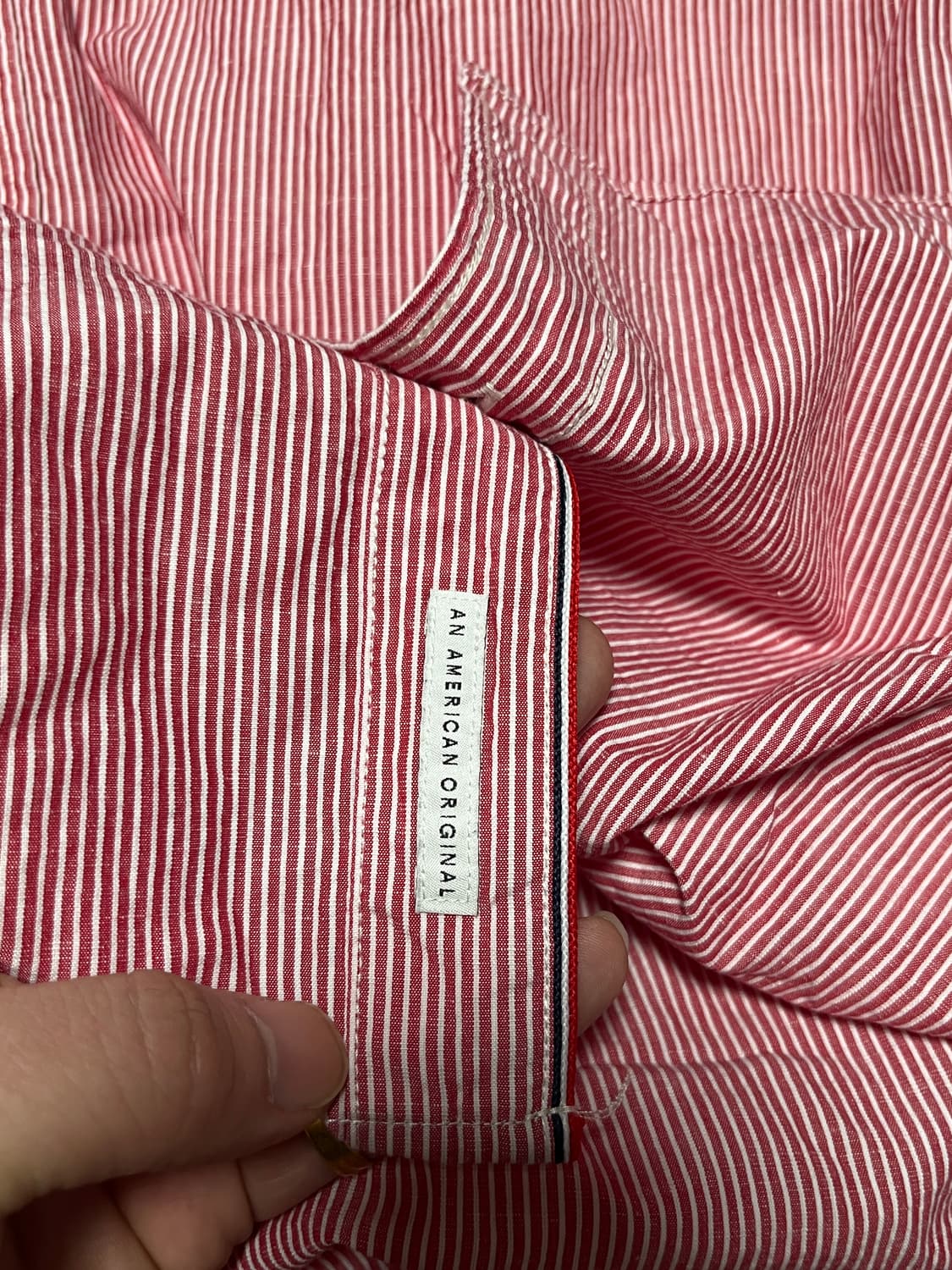 새상품 공용 타미힐피거 스트라이프 셔츠 남방 M 상품이미지7