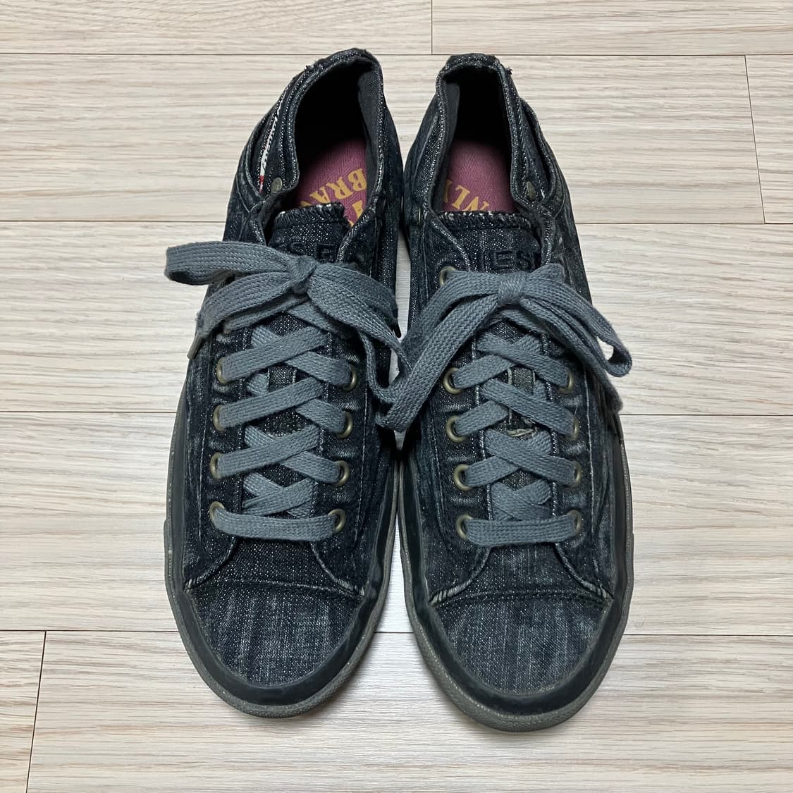 Diesel 디젤 희귀 데님 스니커즈 255 상품이미지2